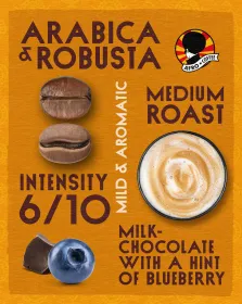 Mild & Aromatic Coffee Beans, Organic, Fairtrade 500g